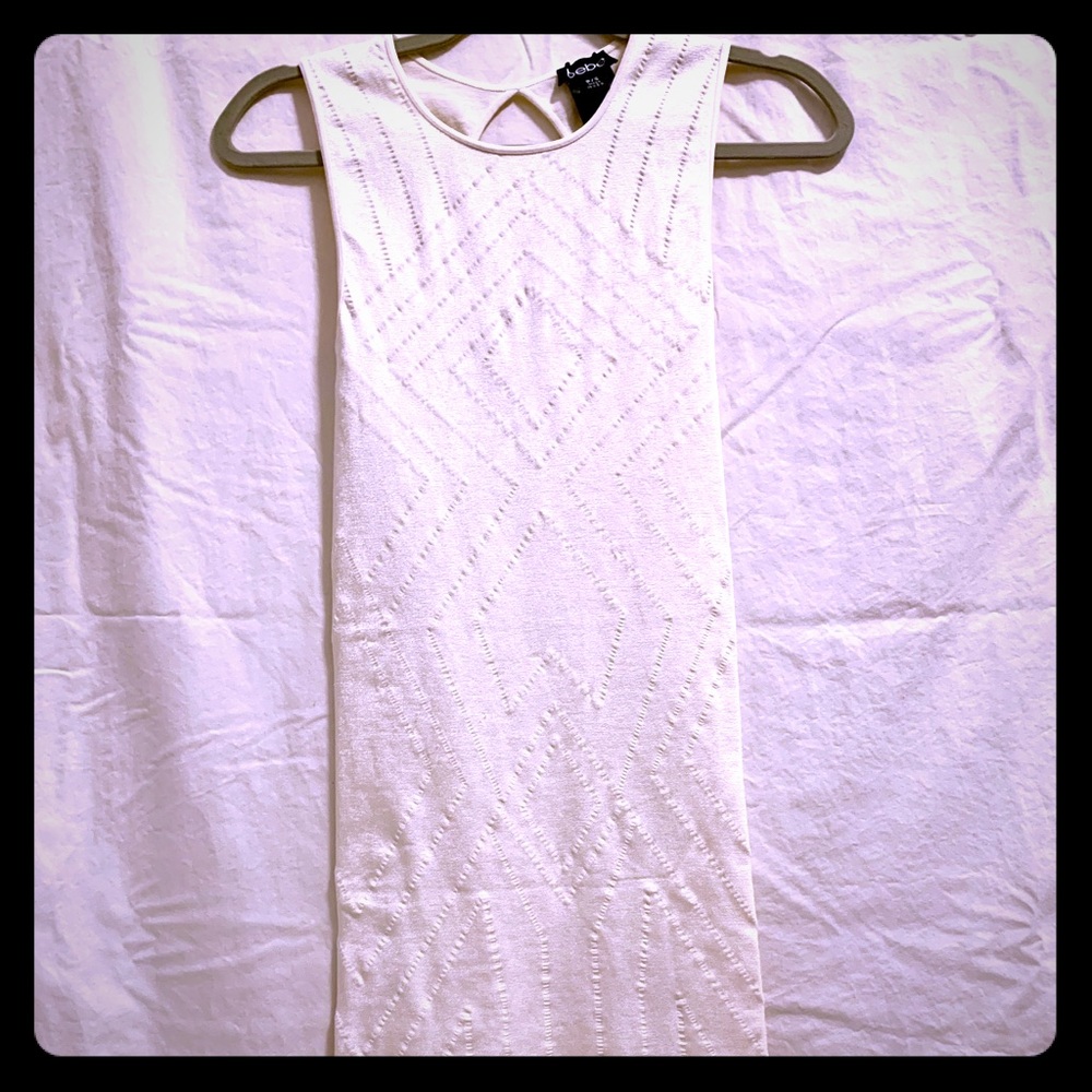 Sleeveless white dress